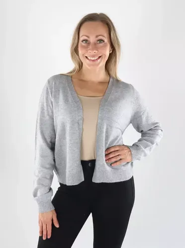 Strickjacke ONLPRINCESS LS SHORT ultimate grau - Only - Modalova
