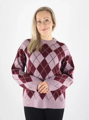 Pullover VMHALO LS O-NECK PULLOVER BOO Eldbeere/Windsor - Vero moda - Modalova