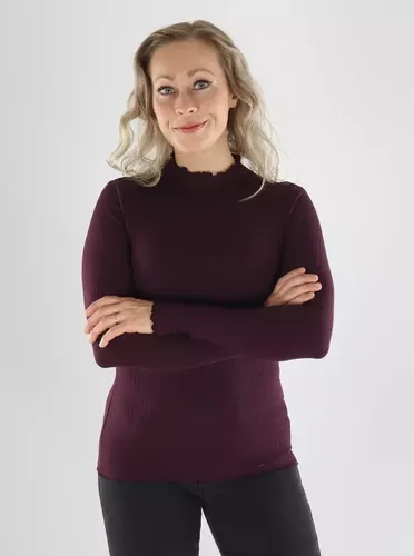 Hemd L/S HI-NECK TOP Weintasting - JDY - Modalova