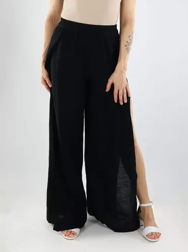 Stoffhose hohe Taille schwarz - Pieces - Modalova