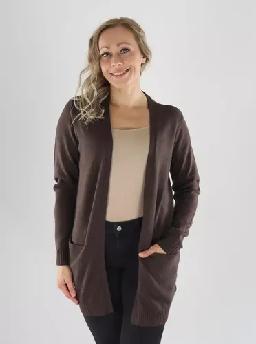 Cardigan VIRIL OPEN L/S STRICKCARDIGAN Kaffee-Bohne - Vila - Modalova