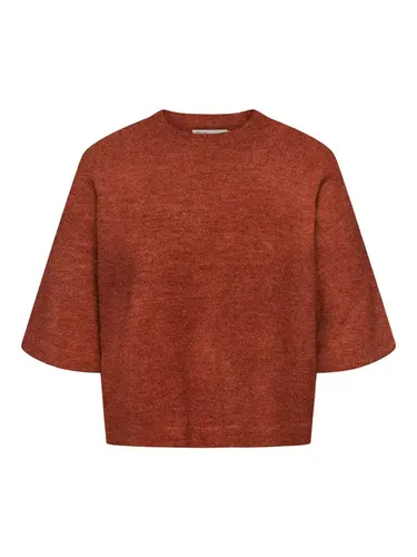 CARSIMONI 3/4 PULLOVER KNT picante/melange - ONLY CARMAKOMA - Modalova