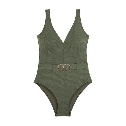 Maillot de bain 1 pièce kaki Holidays - Pomm'Poire - Modalova