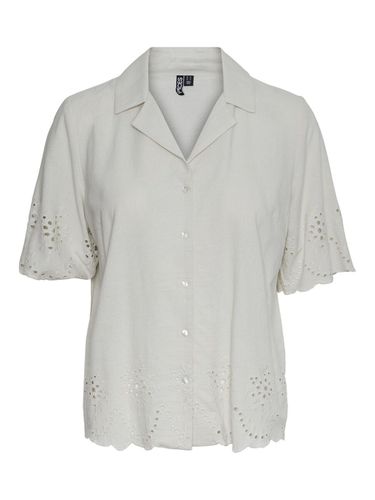 Pcalmina Embroidery Short Sleeved Shirt - Pieces - Modalova