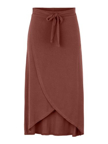 High-waist Wrap Midi Skirt - Pieces - Modalova