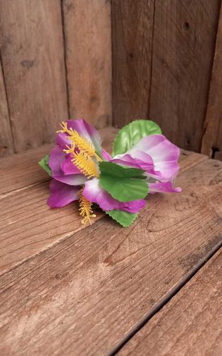 Haarclip Orchidee Hawaii Blüte, lila weiß - Rockabilly Rules (DACH) - Modalova