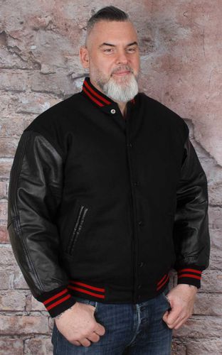 Leder Baseball Jacke - #M - Rockabilly Rules (DACH) - Modalova