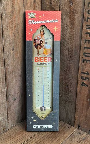 Thermometer Beer Weather - Nostalgic Art - Modalova