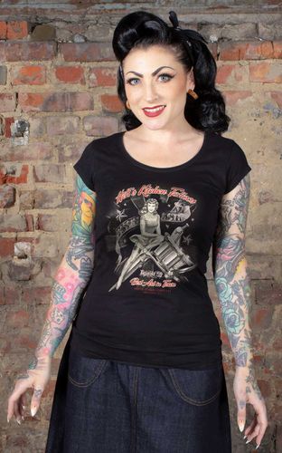 Rumble59 - Ladies T-Shirt - Hell's Kitchen Tattoos #XS - Rockabilly Rules (DACH) - Modalova