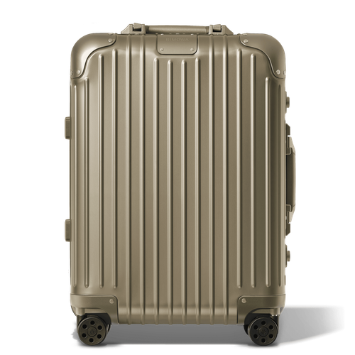 Original Cabin S Suitcase in - Aluminium - 21,7x15,8x7,9 - Customisable Luggage - RIMOWA - Modalova