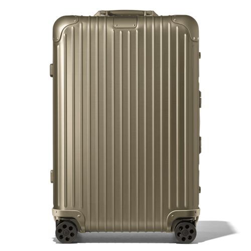 Original Check-In M Suitcase in - Aluminium - 26,4x17.8x9,5" - RIMOWA - Modalova