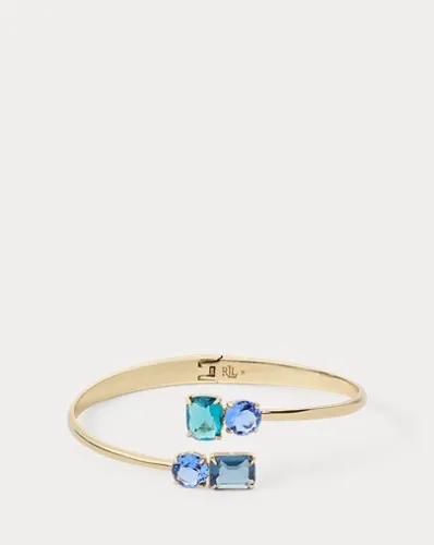 Gold-Plated Stone Hinge Bangle - Lauren - Modalova
