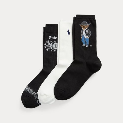 Polo Bear Snowflake Crew Sock 3-Pack - Polo Ralph Lauren - Modalova