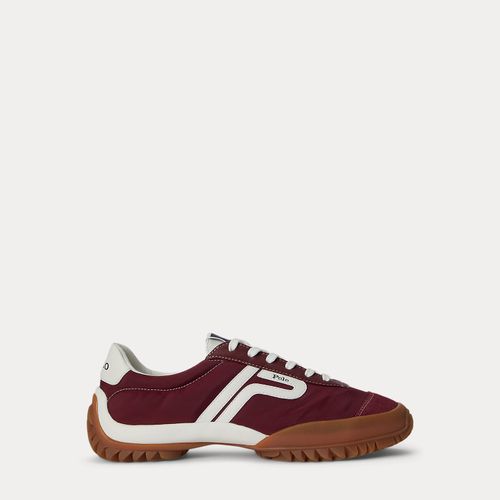 Nylon-Leather Treaded Low-Top Trainer - Polo Sport - Modalova