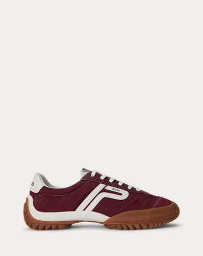 Nylon-Leather Treaded Low-Top Trainer - Polo Sport - Modalova