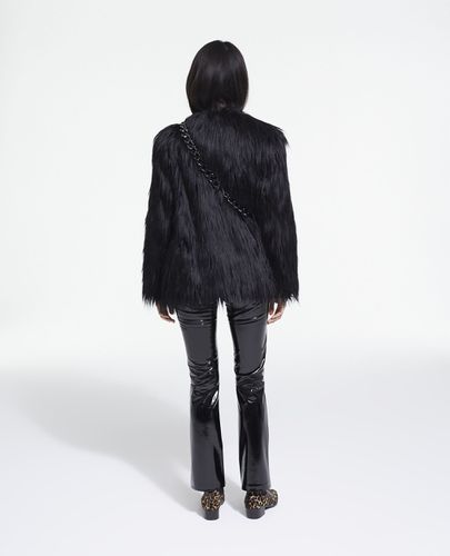 Black Faux Fur Coat - The Kooples - Modalova