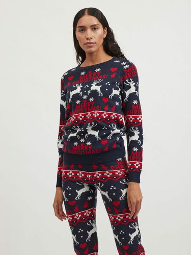 Merry Christmas Knitted Pullover - Vila - Modalova