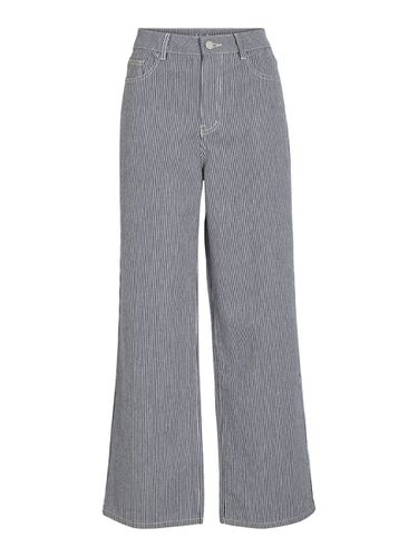Striped Wide Fit Jeans - Vila - Modalova