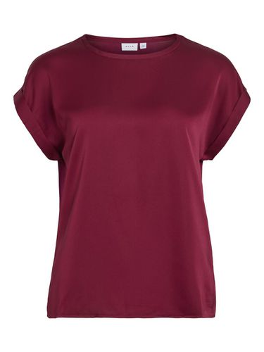 Round Neck Short Sleeved Top - Vila - Modalova