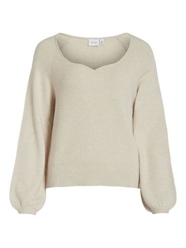 Long Sleeve Knitted Pullover - Vila - Modalova