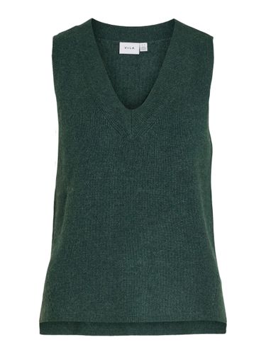 V-neck Knitted Vest - Vila - Modalova
