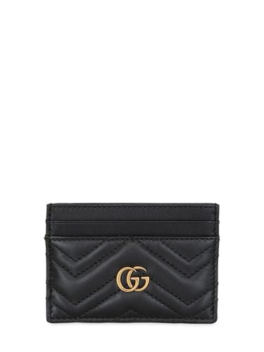 Gg Marmont Quilted Leather Card Holder - GUCCI - Modalova