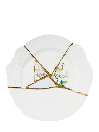 Plato Plano Kintsugi De Porelana - SELETTI - Modalova