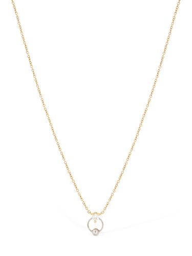 Two-in-one Small Diamond Necklace - DELFINA DELETTREZ - Modalova