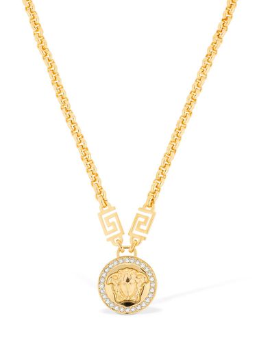 Collana Icon Medusa Con Cristalli - VERSACE - Modalova