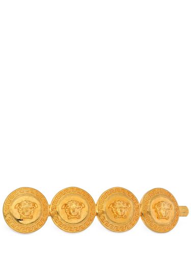 Medusa Coin Left Side Hair Clip - VERSACE - Modalova