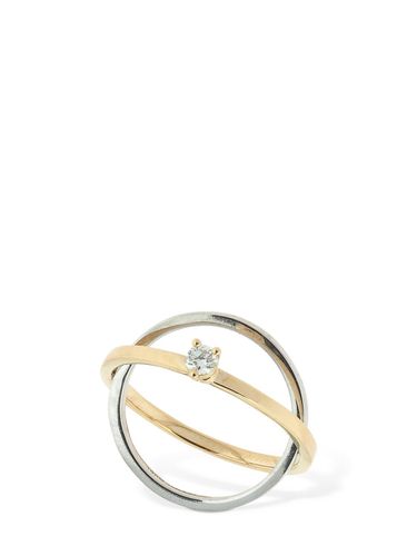 Kt Gold & Diamond Tourbillon Ring - DELFINA DELETTREZ - Modalova