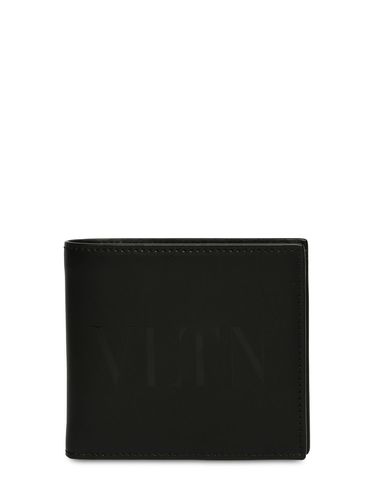 Vltn Logo Leather Card Holder - VALENTINO GARAVANI - Modalova