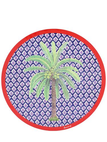 Hima Palm Lacquered Cork Round Placemat - LISA CORTI - Modalova