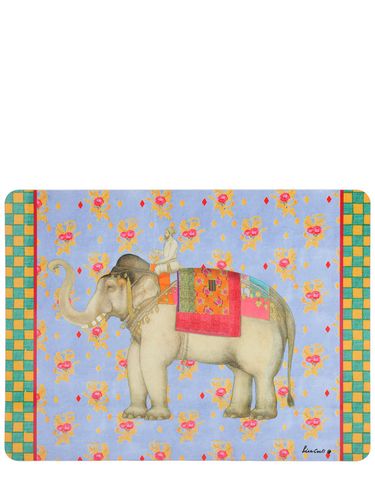 Ololay Elephant Lacquered Cork Placemat - LISA CORTI - Modalova