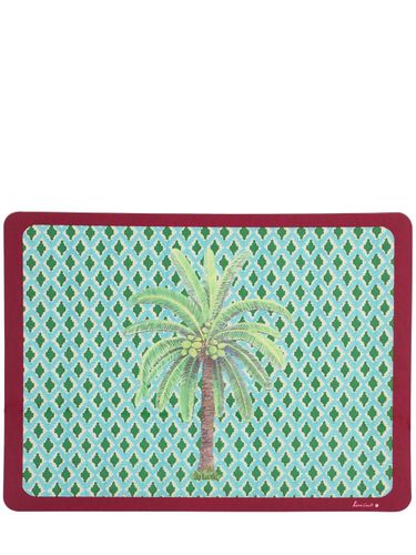 Hima Palm Lacquered Cork Placemat - LISA CORTI - Modalova