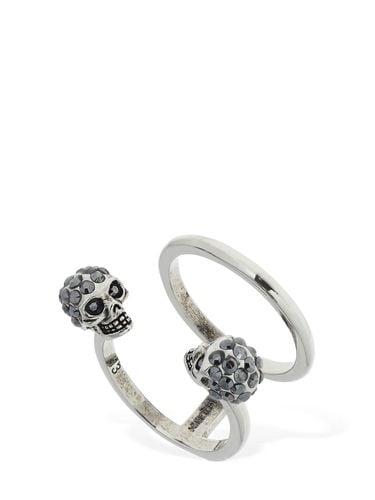 Twin Skull Ring - ALEXANDER MCQUEEN - Modalova