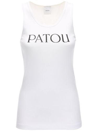 Cotton Jersey Tank Top - PATOU - Modalova