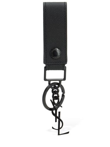 Monogram Leather Key Holder - SAINT LAURENT - Modalova