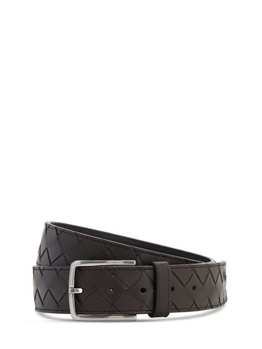 Cm New Intreccio Buckle Leather Belt - BOTTEGA VENETA - Modalova