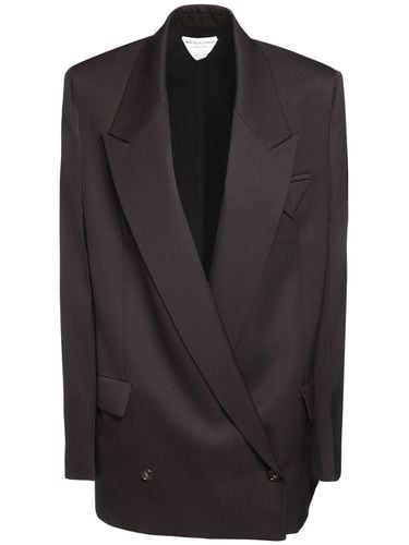 Oversize Wool Double Breast Blazer - BOTTEGA VENETA - Modalova