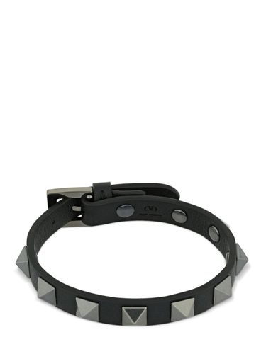 Rockstud Leather Belt Bracelet - VALENTINO GARAVANI - Modalova