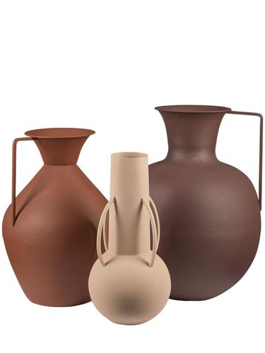 Set De 3 Jarrones Roman Marrones - POLSPOTTEN - Modalova