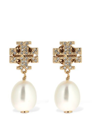 Kira Pavé Drop Earrings - TORY BURCH - Modalova