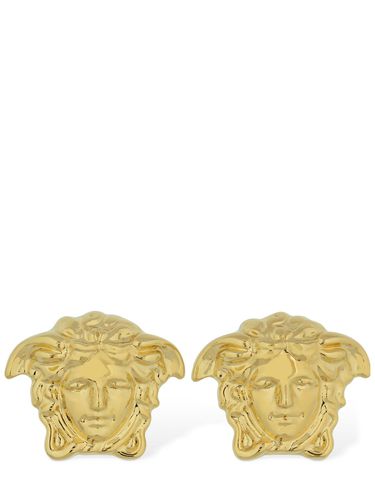 Medusa Stud Earrings - VERSACE - Modalova