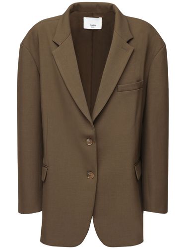 Bea Oversized Tech Twill Blazer - THE FRANKIE SHOP - Modalova