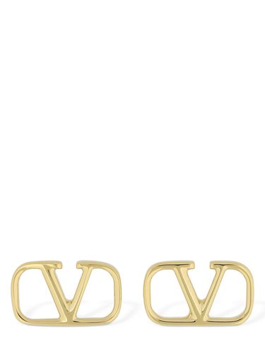 Cm V Logo Stud Earrings - VALENTINO GARAVANI - Modalova