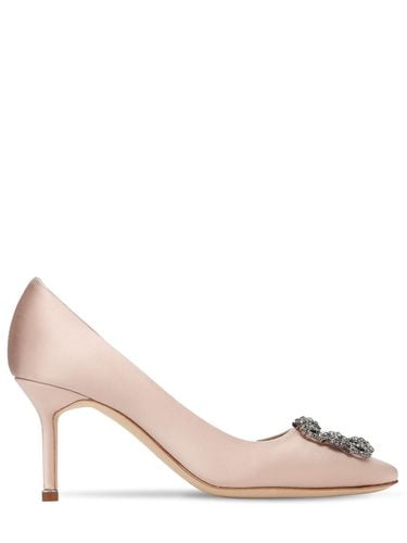 Mm Hangisi Satin Pumps - MANOLO BLAHNIK - Modalova