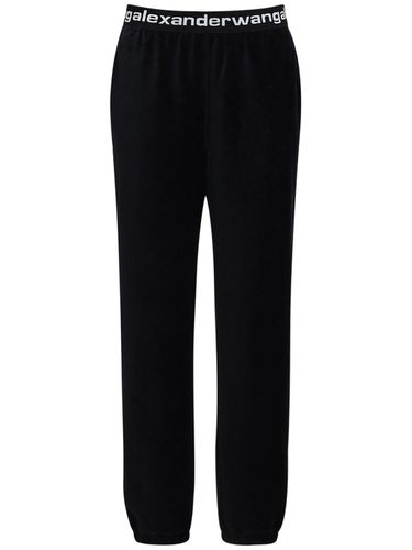 Stretch Corduroy Sweatpants W/ Logo - ALEXANDER WANG - Modalova