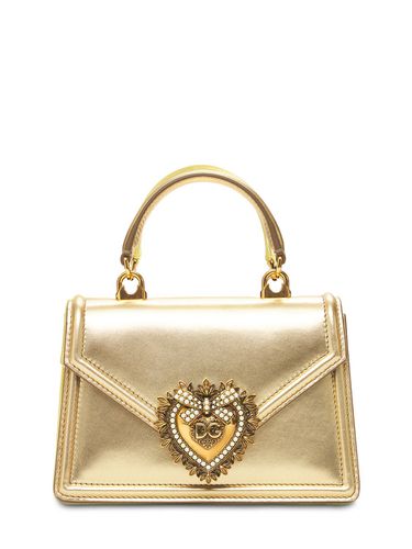 Mini Devotion Laminated Leather Bag - DOLCE & GABBANA - Modalova