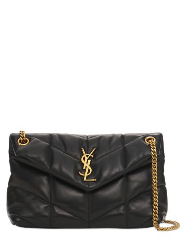 Small Puffer Leather Shoulder Bag - SAINT LAURENT - Modalova